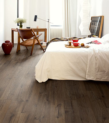 Bedroom with Wood Flooring