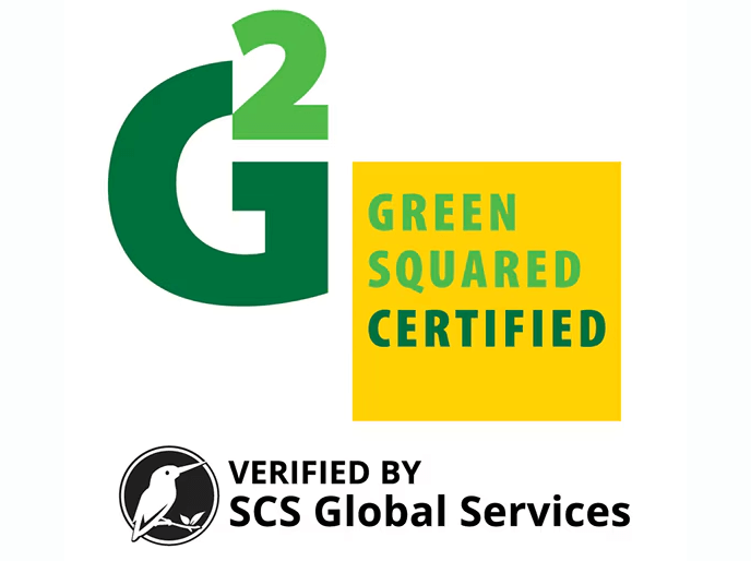 Green Squared Certified - Verified by SCS Global Services